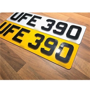 Placa de Matrícula de Acrílico Resistente para Vehículos - Product Image 1