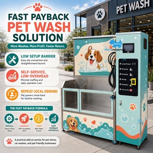 Estación de Lavado de Perros Comercial SUS304, Máquina Expendedora de Autoservicio, Máquina Portátil para Bañar Mascotas, Fabricante y Proveedor OEM - Product Image 4