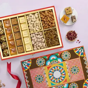 India Middle East luxury High Quality Cardboard Nuts Boxes Dry Fruits And Nuts Box Gift Packaging Box
