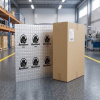 Tapis insonorisant automobile 2 mm, feuille de butyle légère en caoutchouc, feuille d'aluminium pour l'insonorisation des voitures