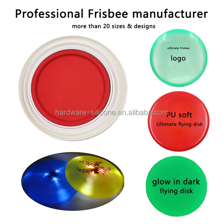 Logo personalizzato e colore professionale produttore 7.88 "/8.27"/8.66 "/9.45"/10.63 "ultimate frisbeed flying disc