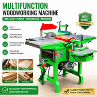 Machine à bois multifonction 4-en-1 : Tenonneuse, Scie à table, Raboteuse et Perceuse à mortaiser