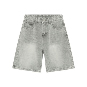 Pantalones Cortos Vaqueros Holgados <span class=keywords><strong>de</strong></span> Verano para <span class=keywords><strong>Hombre</strong></span>, Estilo Arcoíris, Novedad al por Mayor, Vintage, Bajo MOQ, Casuales, Lavados - Product Image 3
