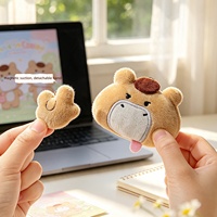 Porte-clés en peluche à attraction magnétique, mini chat mignon, pendentif de sac, cadeau d'anniversaire pour couple et meilleure amie, ornement en peluche en gros