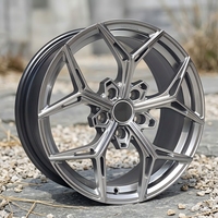 Jantes en alliage d'aluminium monobloc forgées à cinq branches JWYC, haute résistance, légères, 17-24 pouces, 5x112, personnalisées pour Mercedes Audi