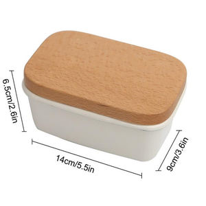 <span class=keywords><strong>Grand</strong></span> <span class=keywords><strong>plat</strong></span> à beurre en émail avec couvercle, ml, <span class=keywords><strong>de</strong></span> Style fermier Vintage avec couvercle pour conteneur en métal <span class=keywords><strong>de</strong></span> comptoir et garde-beurre recouvert tout blanc - Product Image 2