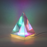 Lampe Magique Créative Colorée 3D Acrylique Lampe Veilleuse Cube Lampe De Table Pour La Décoration De Chambre