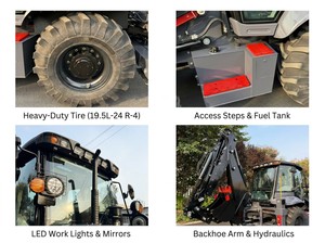 Chargeuse-pelleteuse 3CX de qualité supérieure fabriquée en Chine, fabricant chinois FEISTE, tracteur-pelleteuse diesel 4x4 à vendre - Product Image 6