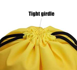 Mochila con Cordón, Bolsa con Cordón, Saco con Cordón, Resistente al Agua, de Nailon, para Gimnasio, Compras, Deportes, Yoga - Product Image 5