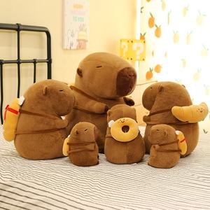 Nouveau Capybara boulangers <span class=keywords><strong>sac</strong></span> <span class=keywords><strong>à</strong></span> <span class=keywords><strong>dos</strong></span> Capybara peluche poupée mignon tissu poupée cadeau poupée pour les filles - Product Image 1