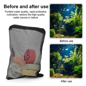 Ooi <span class=keywords><strong>Aquarium</strong></span> <span class=keywords><strong>Aquarium</strong></span> Media Mesh Filter Zak Met Plastic Rits, Voor Bio Ballen, Actieve Kool - Product Image 4