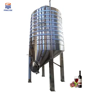 Roestvrijstalen Gesloten Top Commerciële Wijn Fermenter Tank 5000 Liter Voor Wijnmakerij Brouwerij Distilleerderij