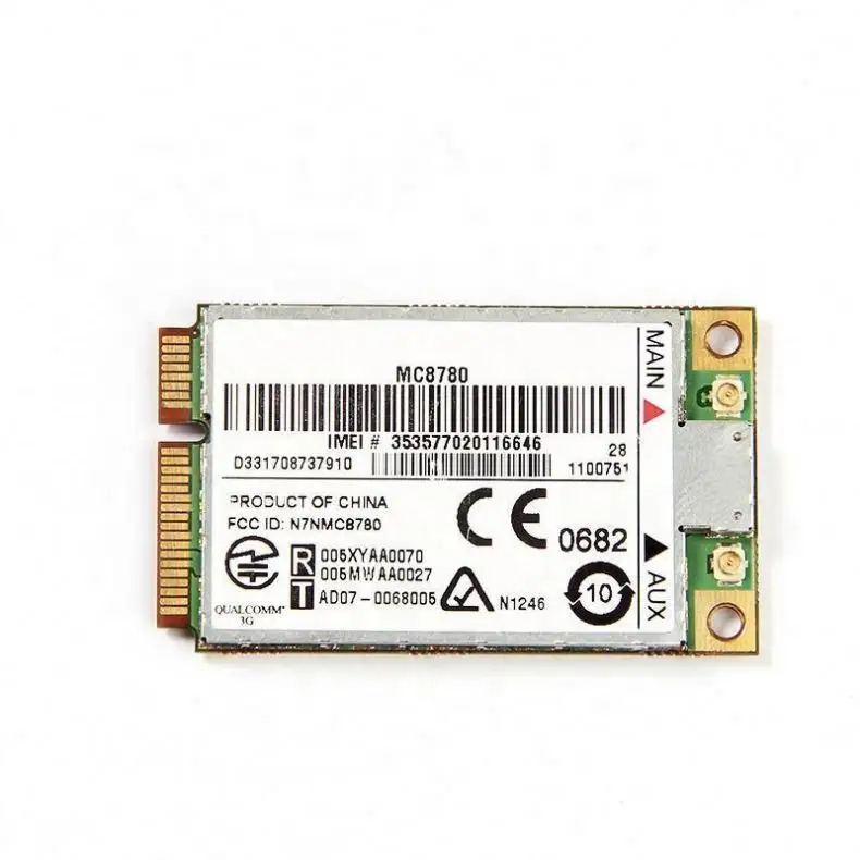 entsperrtes Sierra MC8780 drahtloses 3G WWAN 7.2Mbps HSUPA HSDPA UMTS GPRS GPS EDGE Modul Mini PCI-E Karte für