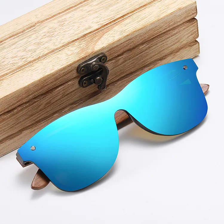 Hochwertige Bambus-Sonnenbrille aus Holz Holzbein-Sonnenbrille Bambus-Holz brille UV-beständige Sonnenbrille für Herren und Damen