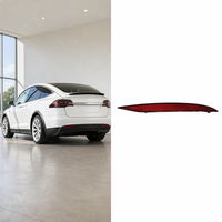 Réflecteur de pare-chocs arrière droit pour Tesla Model X 2016-2022, lumière de réflecteur de pare-chocs arrière rouge ABS, remplacement 1034343-00-C