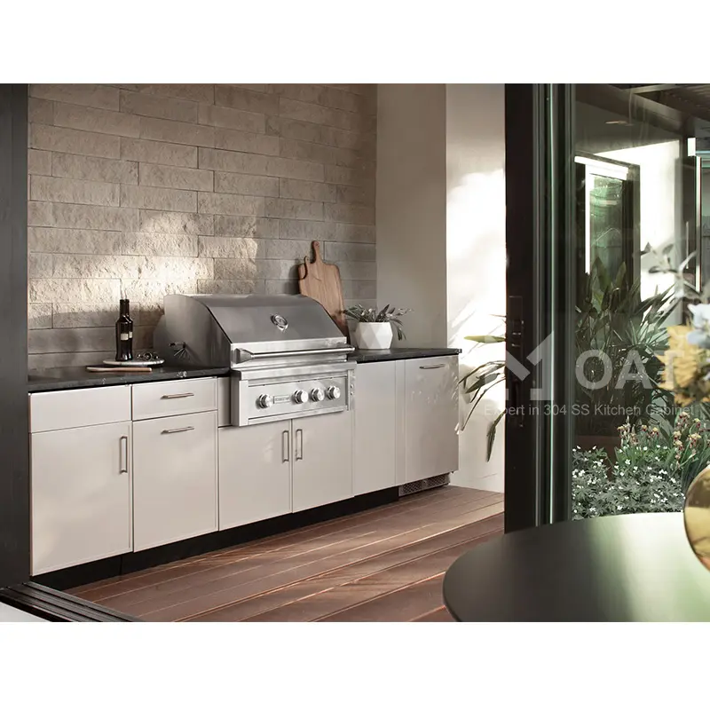 Armarios de cocina de acero inoxidable para exteriores, impermeables, gran oferta