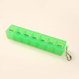 Hot Sale <b>Small</b> Keychain Day Box Promotional Medicine Pill Case 7 Compartments Vitamin Holder Supplement - Product Image 2