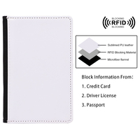 Couverture de passeport en cuir RFID avec logo personnalisé avec sublimation cadeau promotionnel et d'affaires couvertures de passeport RFID vierges