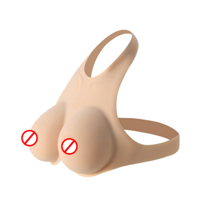 Prótesis de Senos de Silicona Realistas, Estilo Cuello, Cóncavas Internas, Alta Elasticidad, para Travestis, con Correa, Realzador de Senos Falsos - Product Image 2