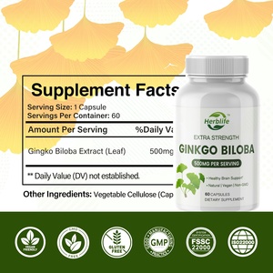 OEM ODM kapsul ekstrak daun <span class=keywords><strong>Ginkgo</strong></span> <span class=keywords><strong>Biloba</strong></span> diskon besar-besaran Suplemen Herbal - Product Image 2
