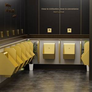 Nouvel Urinoir à Capteur en Acier Inoxydable 304 Mural à Induction Automatique pour Usage en Cybercafé Masculin - Product Image 2