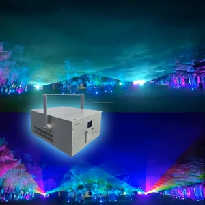 Lampu Laser proyektor panggung, lampu flash Laser 3d untuk klub malam, lampu Dj Disco Lazer, animasi RGB, lampu panggung pertunjukkan Laser murah