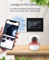 Kit d'alarme de sécurité domestique intelligent sans fil Tuya avec capteur de mouvement PIR, capteur de porte et carte RFID
