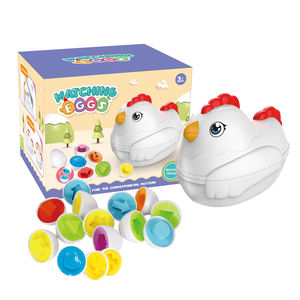 Produits tendance 2023 Nouveautés Jouet de jeu Assortir les œufs Légumes Reconnaître les œufs sensoriels Assortir les formes Jouets pour bébés 0-12 mois - Product Image 1