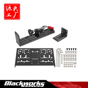 Universal <b>Desktop</b> Racing Simulator Gear Shifter With Adjustable Height Handbrake <b>Stand</b> Aluminum Alloy HB-1030-BK - Product Image 5