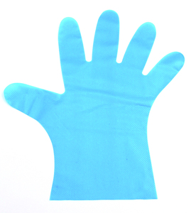 <b>Disposable</b> Durable Comfortable Waterproof Lightweight Soft TPE <b>Gloves</b> Diamond Texture Medium Thick Kangle KL-4 Cleaning Supplies - Product Image 6