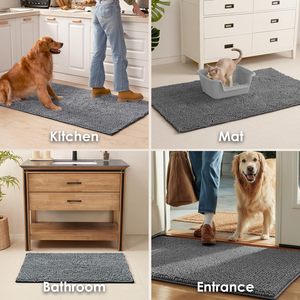 Vente en gros de paillasson <span class=keywords><strong>absorbant</strong></span> pour <span class=keywords><strong>chien</strong></span>, paillasson avant, <span class=keywords><strong>entrée</strong></span> extérieure, séchage rapide, chenille, lit de caisse lavable pour <span class=keywords><strong>chien</strong></span>, <span class=keywords><strong>tapis</strong></span> antidérapant pour animaux de compagnie - Product Image 6