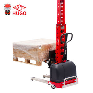 1000kg harga murah kontainer mengangkat sendiri palet Stacker Forklift Crane semi-electric Stacker - Product Image 5