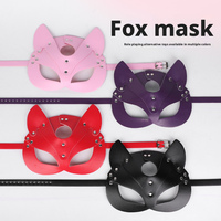 Masque demi-visage en similicuir pour femme, pour le BDSM, le sexe anal, accessoire de cosplay 100% imperméable