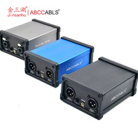 ABCCABLS A5-2D Convertisseur Audio Bicanal à Faible Bruit Isolateur Boîtier DI Audio Passif Connecteur Lianhua XLR 6.35mm/3.5mm Vidéo