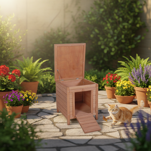Maison en cuir, petites Cages en bois, maison de chat à vendre - Product Image 4