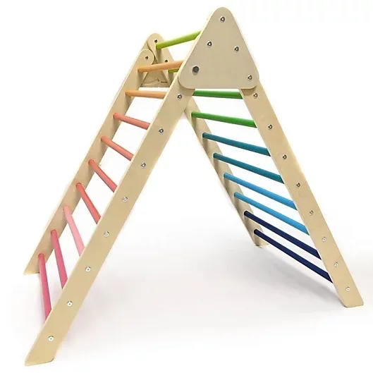 Winning Wooden Triangle Kids Toys Climber Playground Climbing Triangle Montessori Pickler Triangle