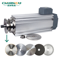 7.5KW refroidissement par air haute vitesse CNC routeur tour circulaire lame de scie moteur de broche pour gravure/coupe pierre/métal