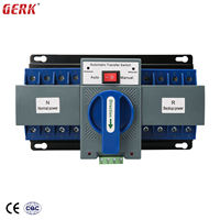 Commutateur de transfert automatique (ATS) triphasé GERK 4P AC400V 63A à double alimentation, modèle GERKQ2-63A/4P, certifié CCC CE, capacité de coupure 8kA