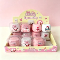 Nouveau produit : Squishy Kawaii de Noël, Squishy croustillant, comme un coffret cadeau de Noël, jouets Squishy Pudding Kawaii pour enfants