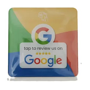 Large Size Nfc Chip Google Nfc Review Cards Epoxy Rfid Menu Tag For Payment System