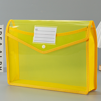 Bolsa de Documentos Transparente de Malla Bview Art, Organizador de Archivos A4/A5 con Cierre de Botón, Bolsa de Almacenamiento para Oficina y Escuela