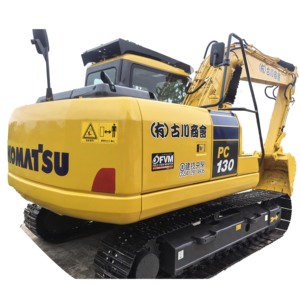 Mini-excavatrice sur chenilles d'occasion de haute qualité pour engins de terrassement PC130 PC55/56/130/200/300, 13 tonnes, moteur PLC - Product Image 1