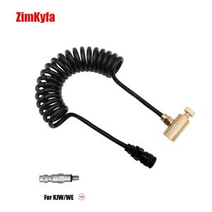 Juego de adaptadores de latón Zimakyfa para herramientas neumáticas con manguera en espiral y desconexión rápida Foster para cartuchos de gas verde (Negro+Dorado) - Product Image 3