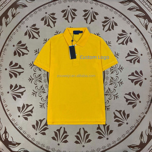 Polo pour homme en coton pur, écologique, décontracté, style golf, avec logo sur le devant, manches courtes, vente en gros, style <span class=keywords><strong>Boss</strong></span> RAL, été personnalisé - Product Image 1