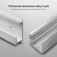 Accessoires de quincaillerie modernes en alliage d'aluminium pour porte coulissante escamotable et pivotante pour armoire, idéaux pour la maison et le bureau