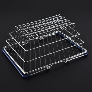 Cesta de Compras Multifuncional para <span class=keywords><strong>Farmacia</strong></span> y Supermercado con Asa, Cesta de Almacenamiento de Metal Personalizada, Cesta de Malla Metálica - Product Image 4