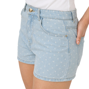 Short en jean taille haute brodé motif papillon pour femme, léger en coton, essentiel pour l'été, avec déchirures et accents usés, idéal pour les festivals - Product Image 6