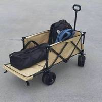 Chariot de bébé pliable d'extérieur à quatre roues avec auvent, grande capacité, double couche, tissu Oxford 600D, charge 90-140 kg, pour le shopping