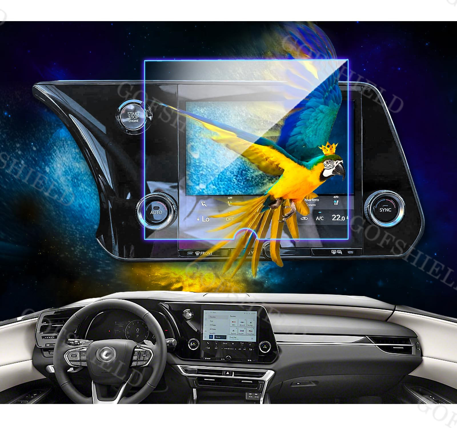 Para Lexus RX 9,8 pulgadas