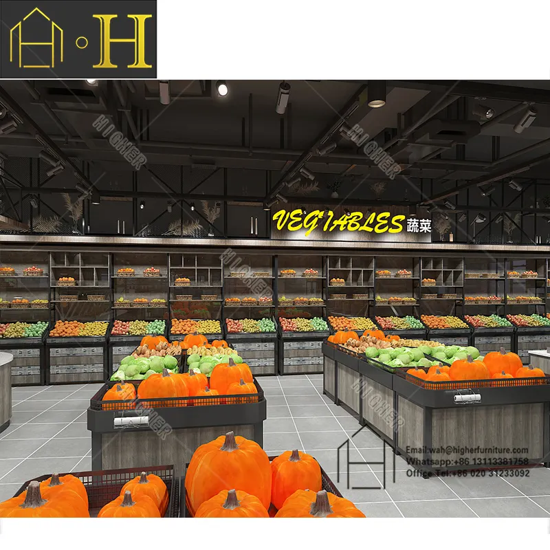 Personalizzato altri magazzini e forniture per supermercati mobili per layout di supermercati per supermercati